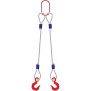 Строп канатный 2СК,  с 2 крюками 1Т x 1,1М