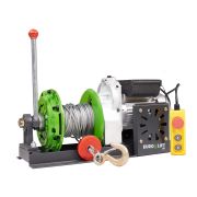 Лебедка KCD-M 400кг, 30м, U=220 В электрическая  монтажная с рычагом Euro-Lift